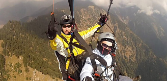 Полёт на параплане 